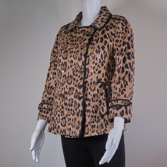 WHBM: Leopard Print Swing Jacket (NWOT) - Picture 6 of 11